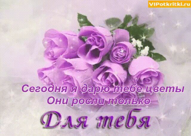Сегодня я дарю цветы открытка